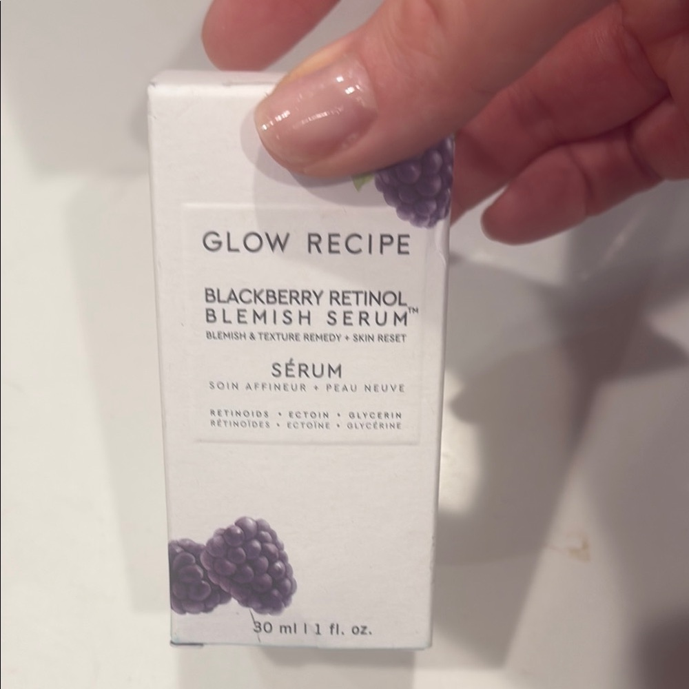 Glow Recipe blackbery retinol blemish serum new in box